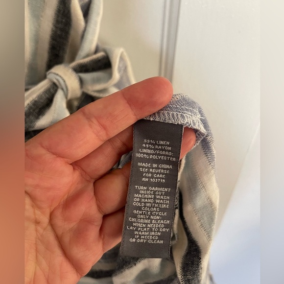 Sharagano linen high low dress - Picture 6 of 8